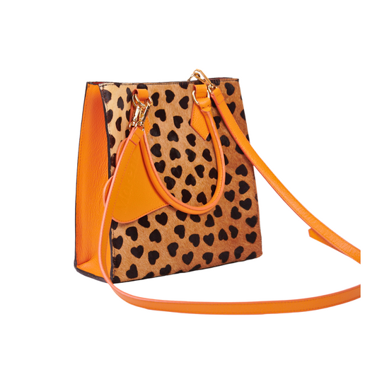 Bolso Corazones Mandarina Miel