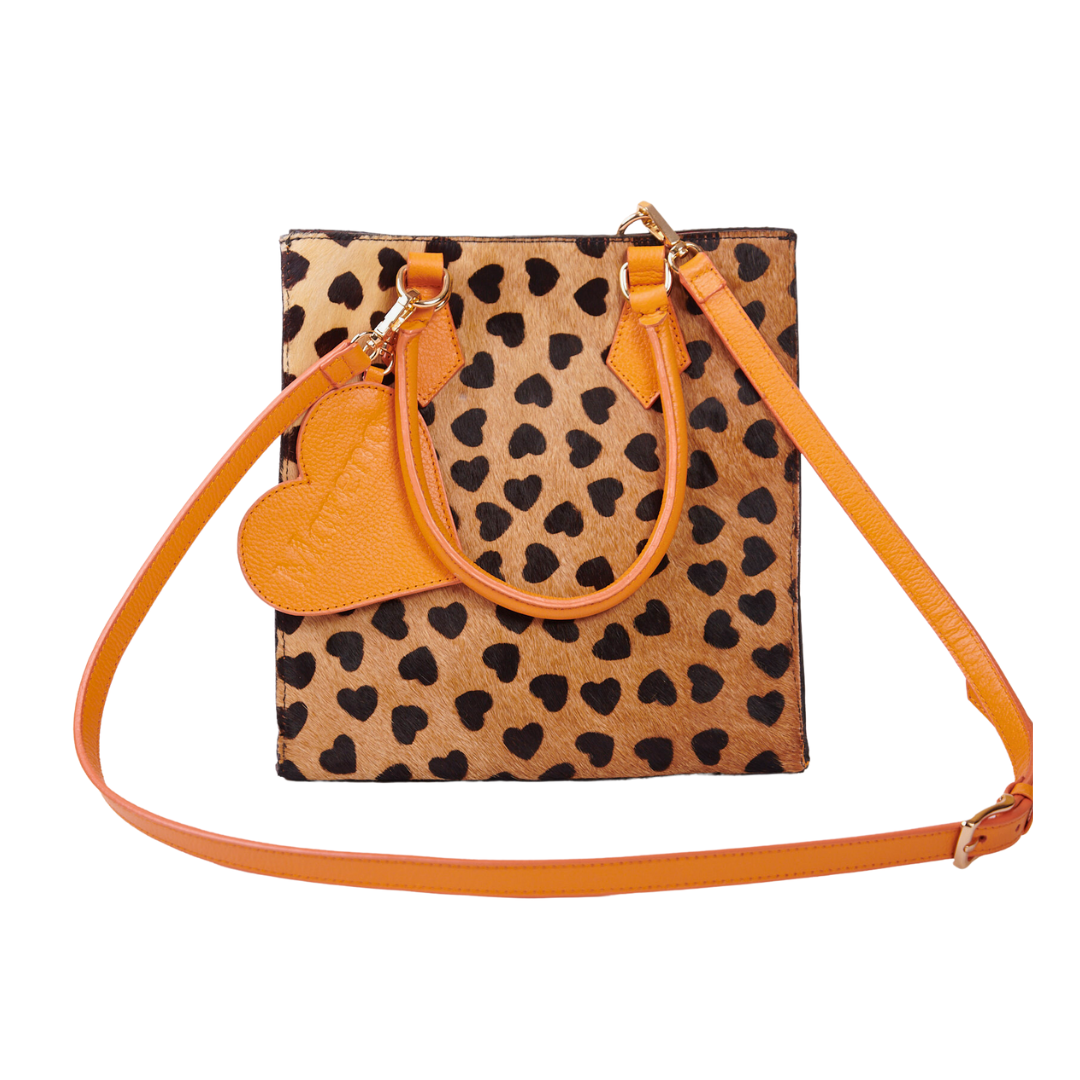 Bolso Corazones Mandarina Miel