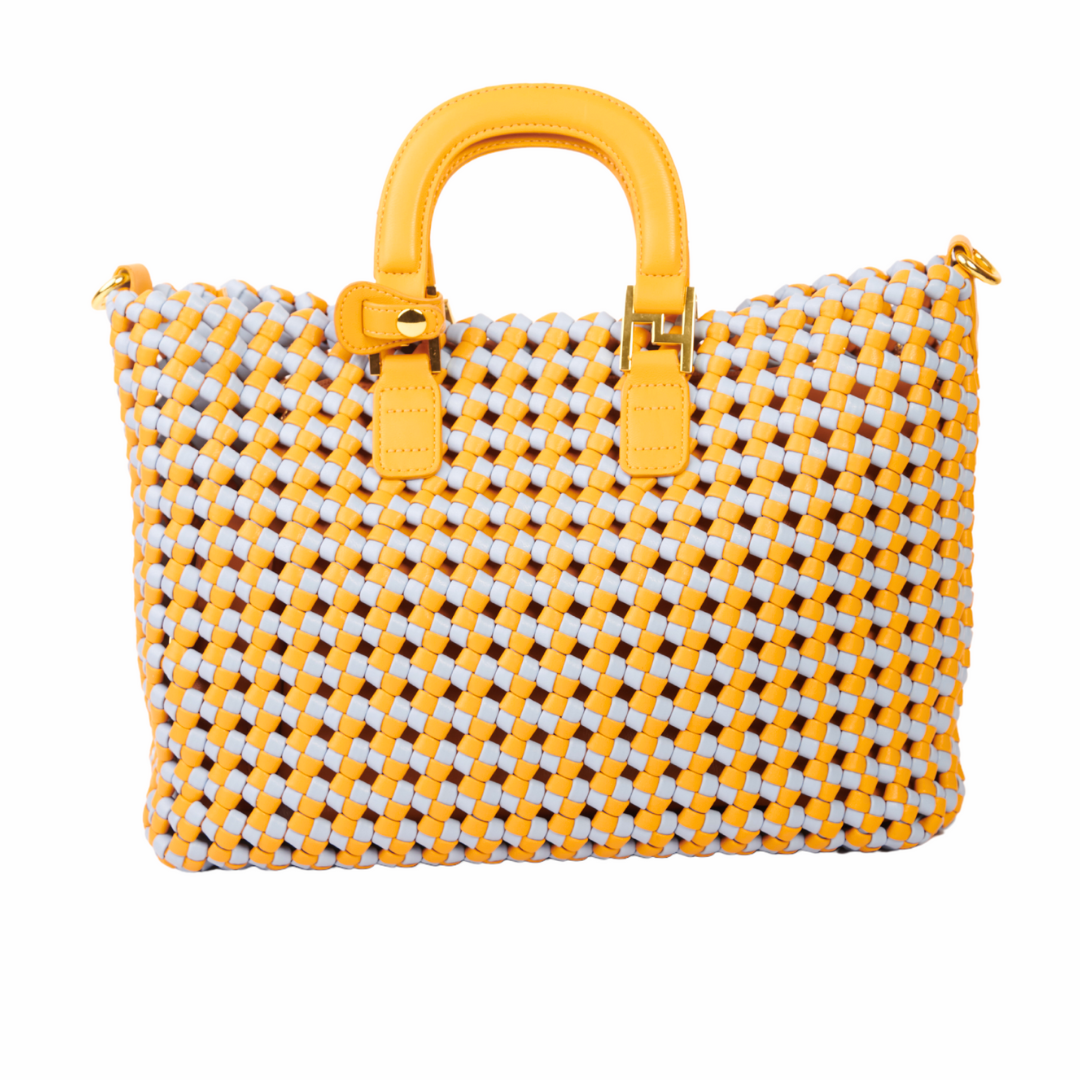 BOLSO VICTORIA AMARILLO AZUL