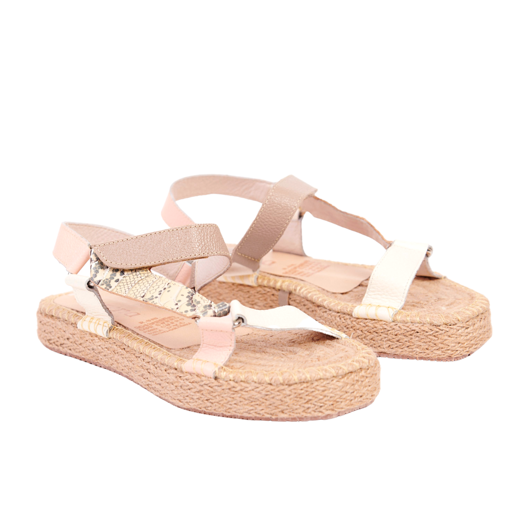 Sandalias Euforia Nude x Talco