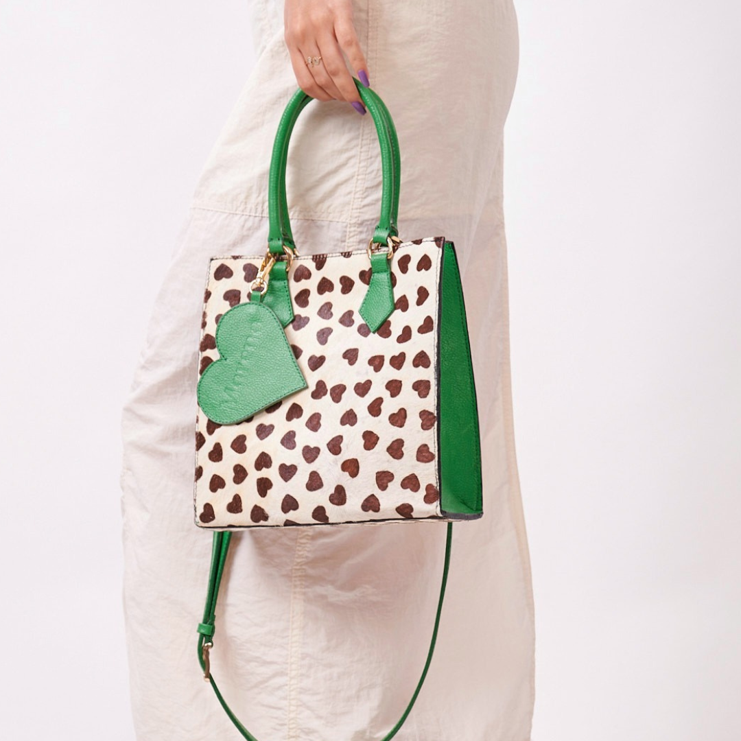 BOLSOS CORAZONES VERDE