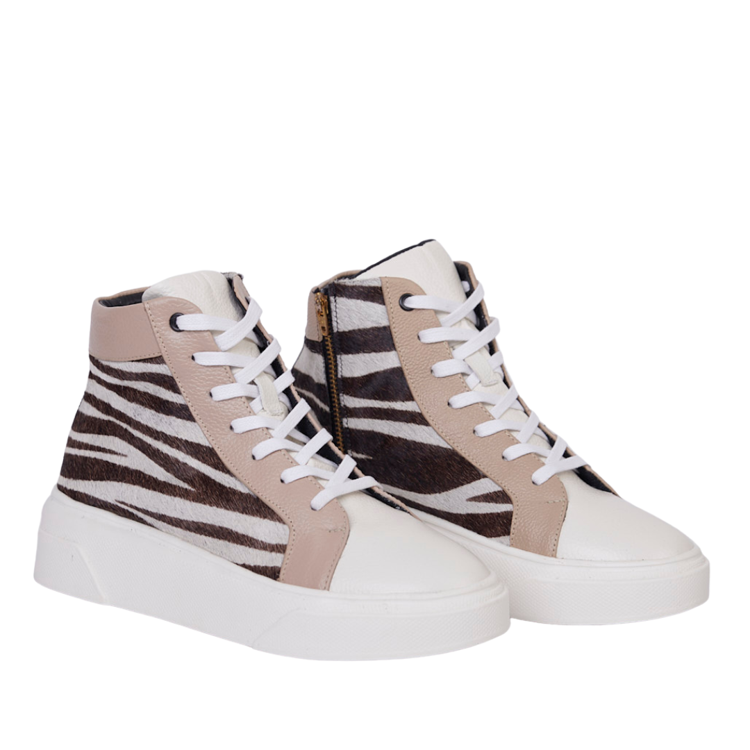 High Sneakers Soy Yo Cebra/Beige