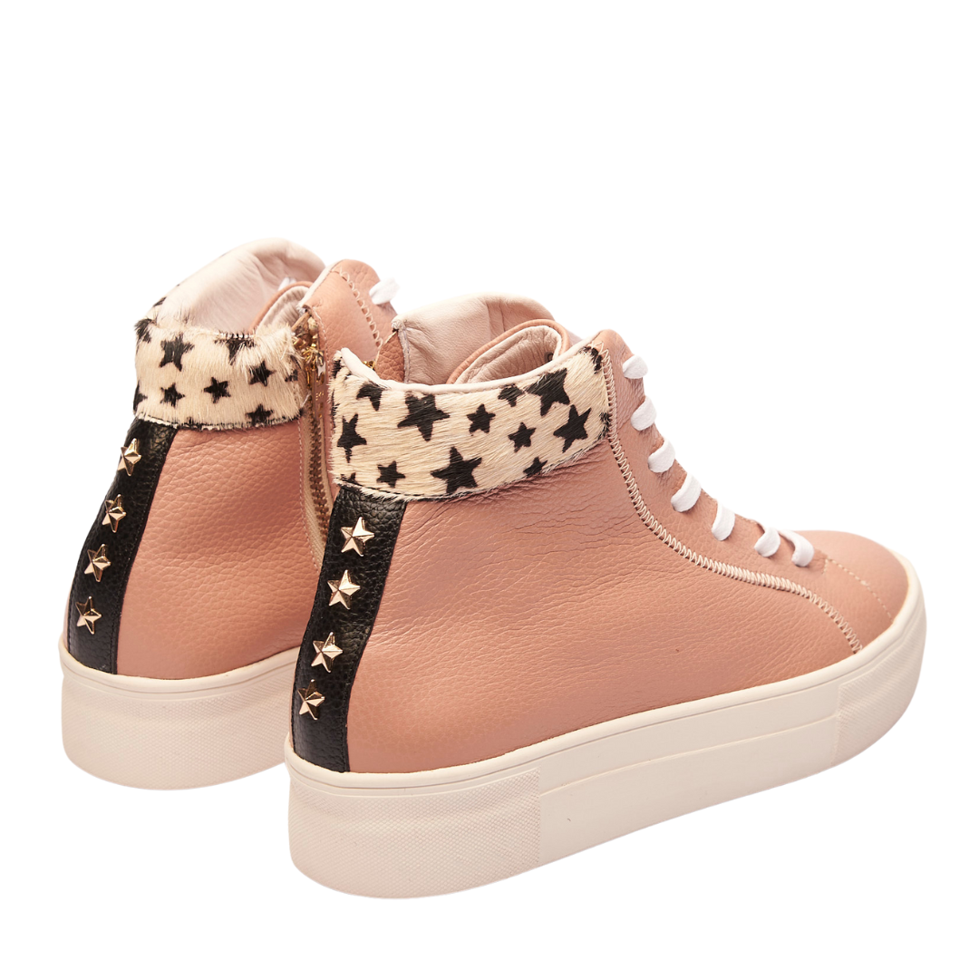 High Sneakers Soy Yo Rosa x Estrellas