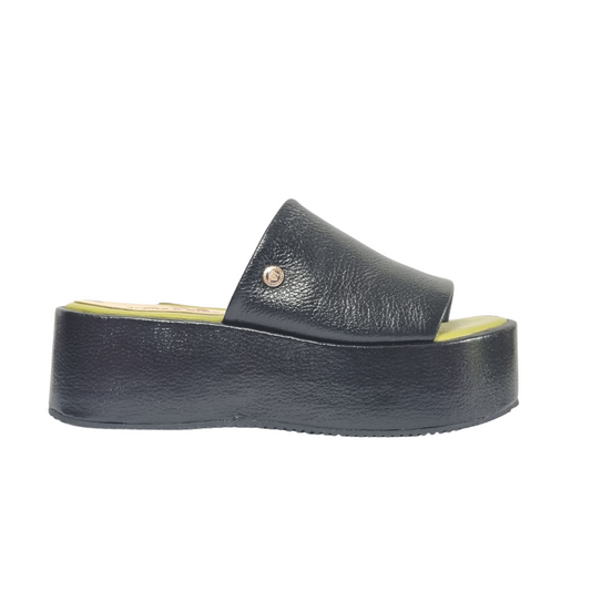 Sandalias Ven Conmigo Negro x Verde Pistacho