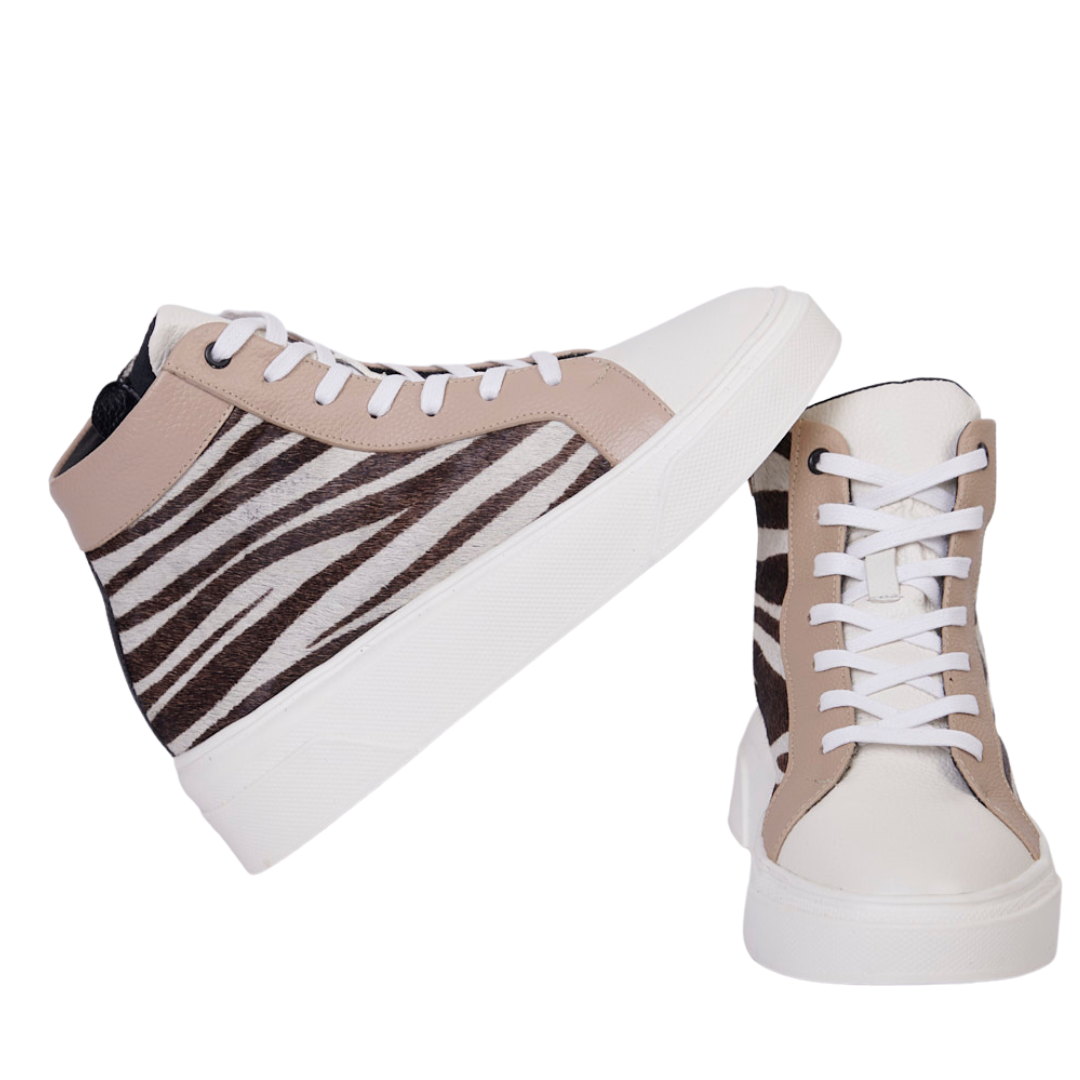 High Sneakers Soy Yo Cebra/Beige