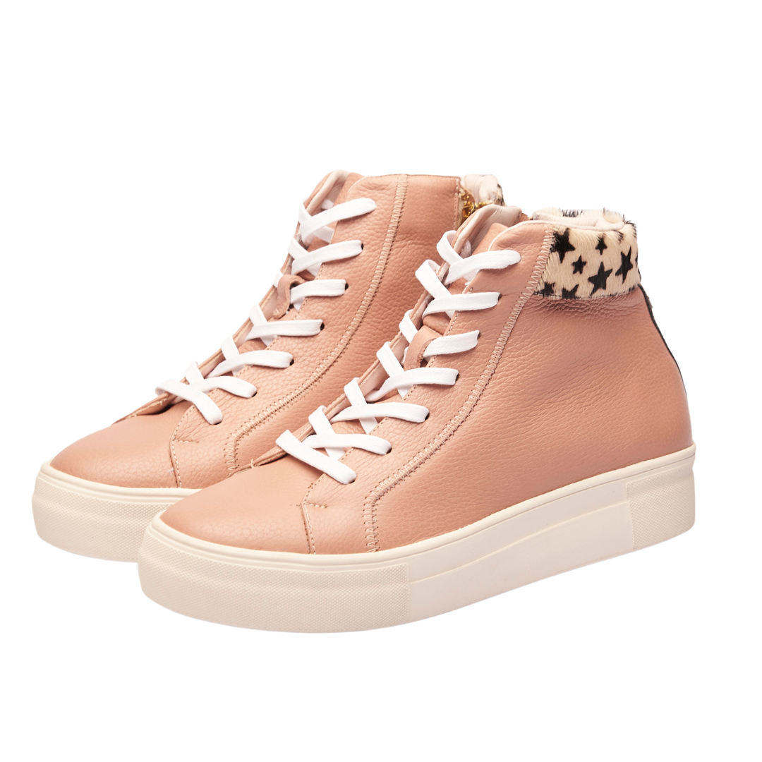 High Sneakers Soy Yo Rosa x Estrellas